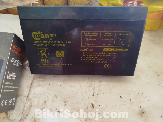 Many 6V 7amp battery